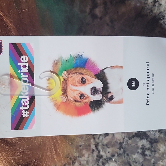 Take PRIDE Pride Pet Apparel small/ medium lion headwear new w/ tag up to 50 lbs - Picture 2 of 6